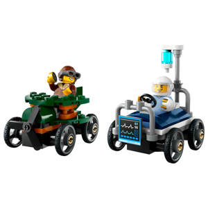 Lego City Aeroplane vs. Hospital Bed Race Car Pack 60459